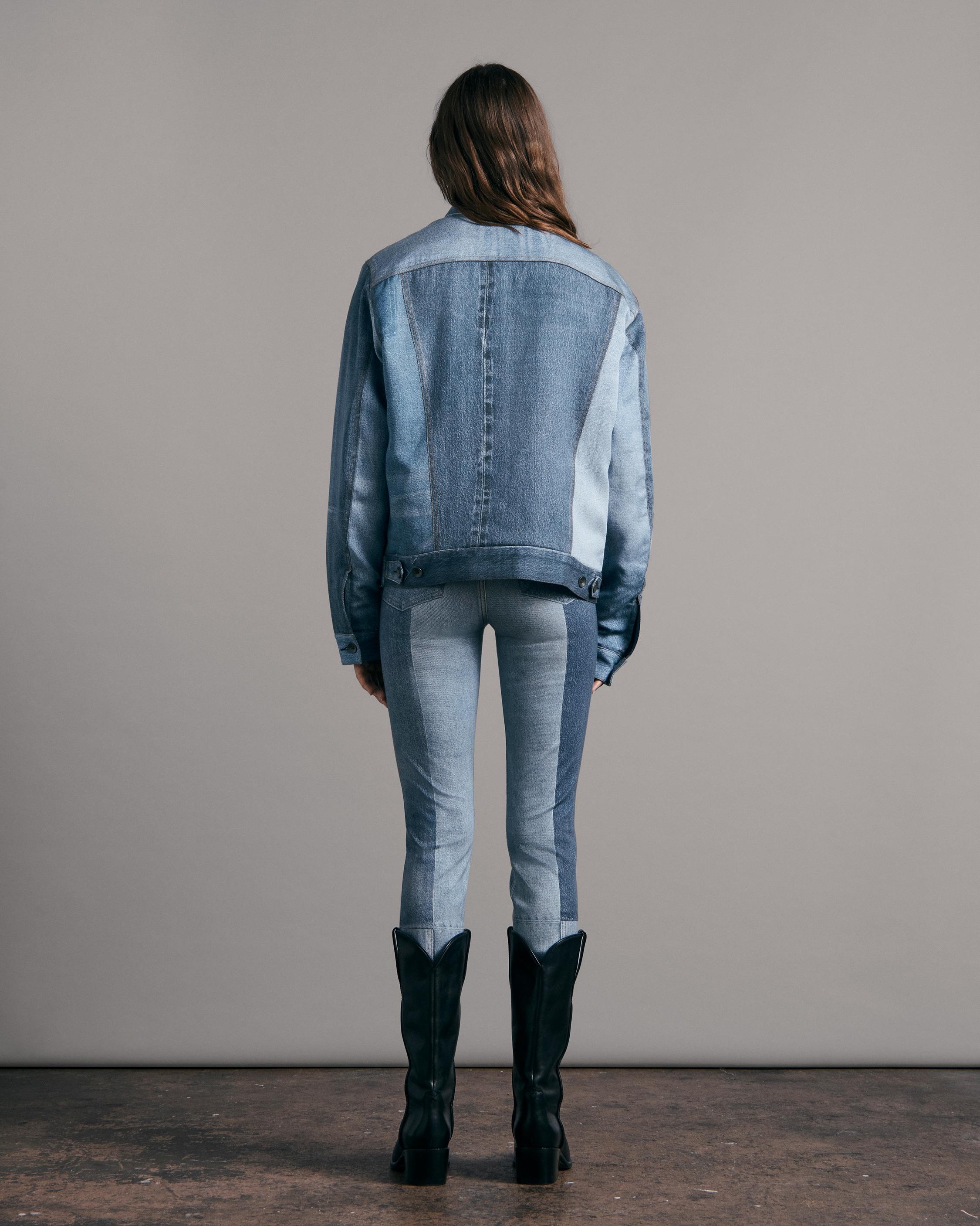 Liquid Miramar Trucker Jacket
Printed Tencel Tromp L'oeil Jacket - 6