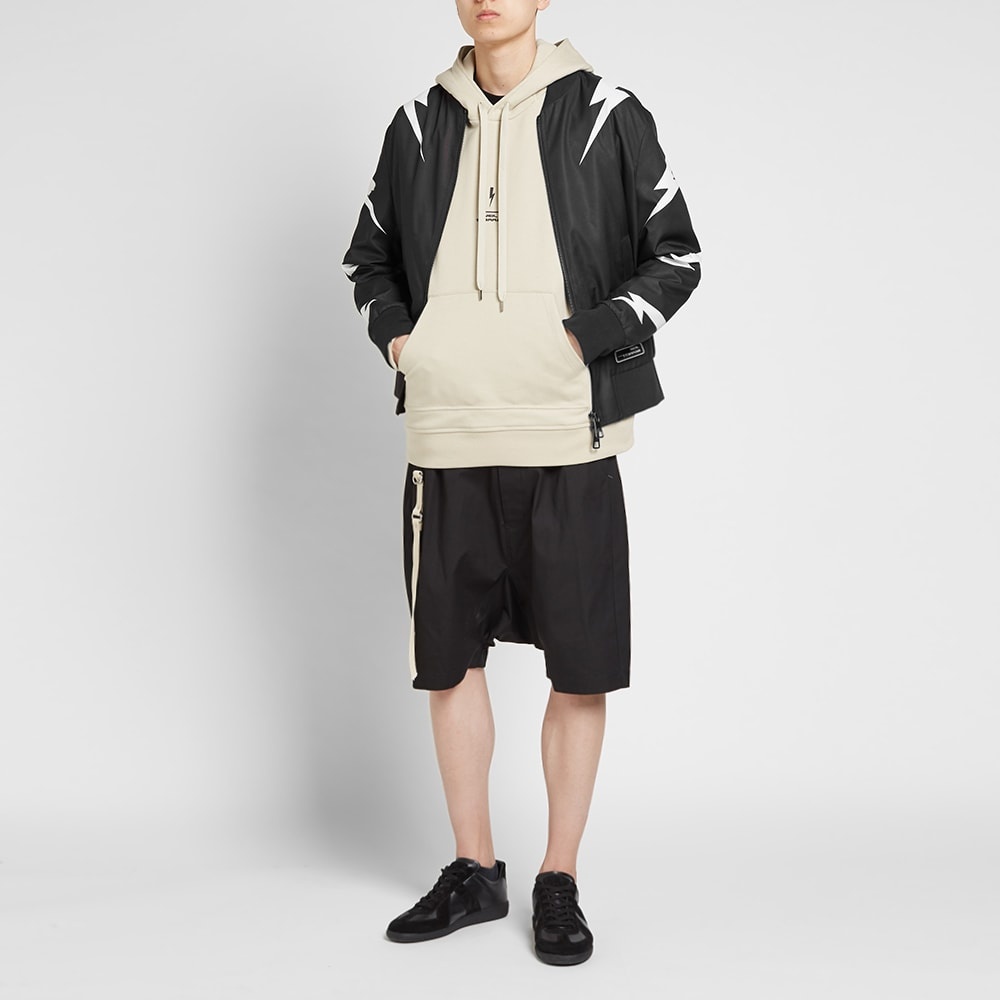 Neil Barrett Lightning Bolt Logo Popover Hoody - 7