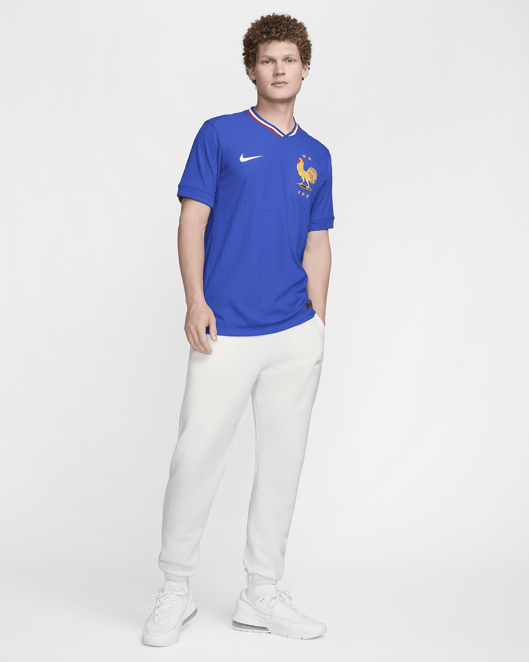 FFF (Team) 2024/25 Match Home Nike Men's Dri-FIT ADV Soccer Authentic Jersey - 11