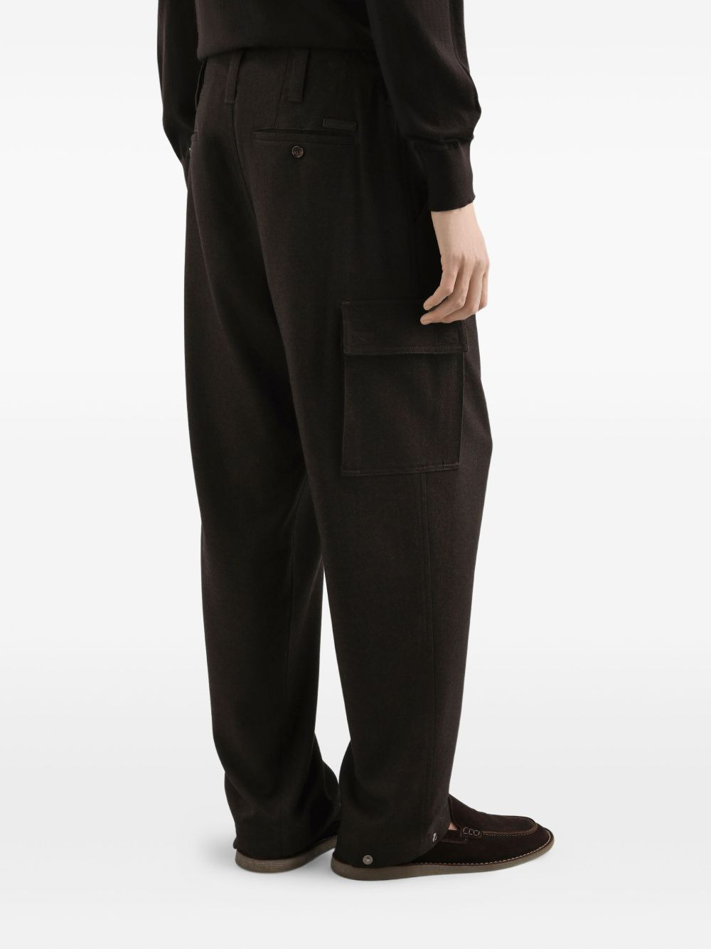 adjustable-hem cargo pants - 5