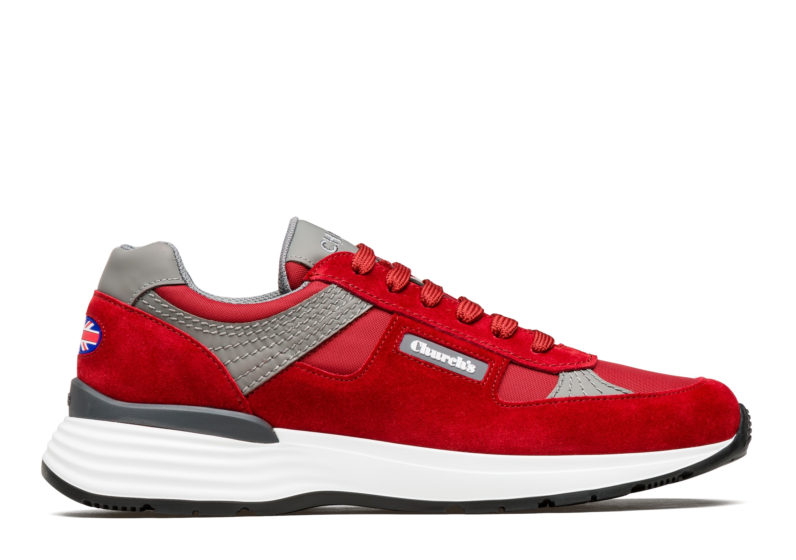 Ch873
Suede Tech Retro Sneaker Scarlet - 1