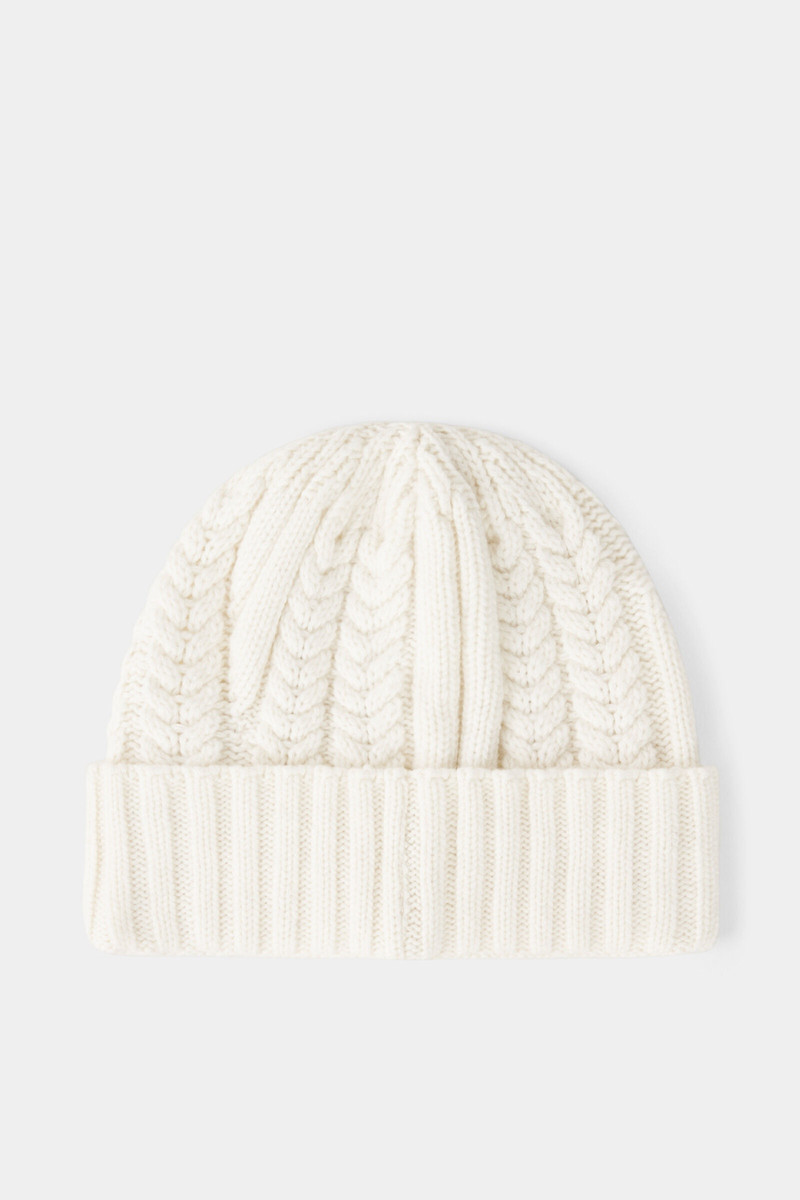 BOGNER Jamila Knitted cashmere hat in Off-white outlook