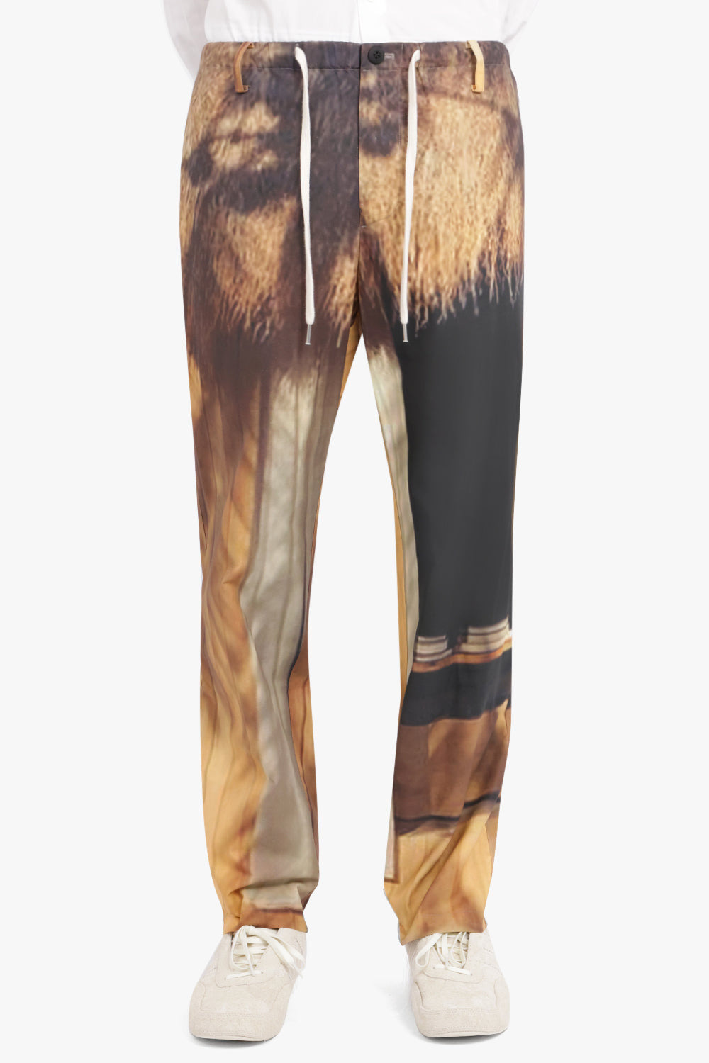 RELAXED PRINT COMFORT PANTS CABIN | BEIGE - 3