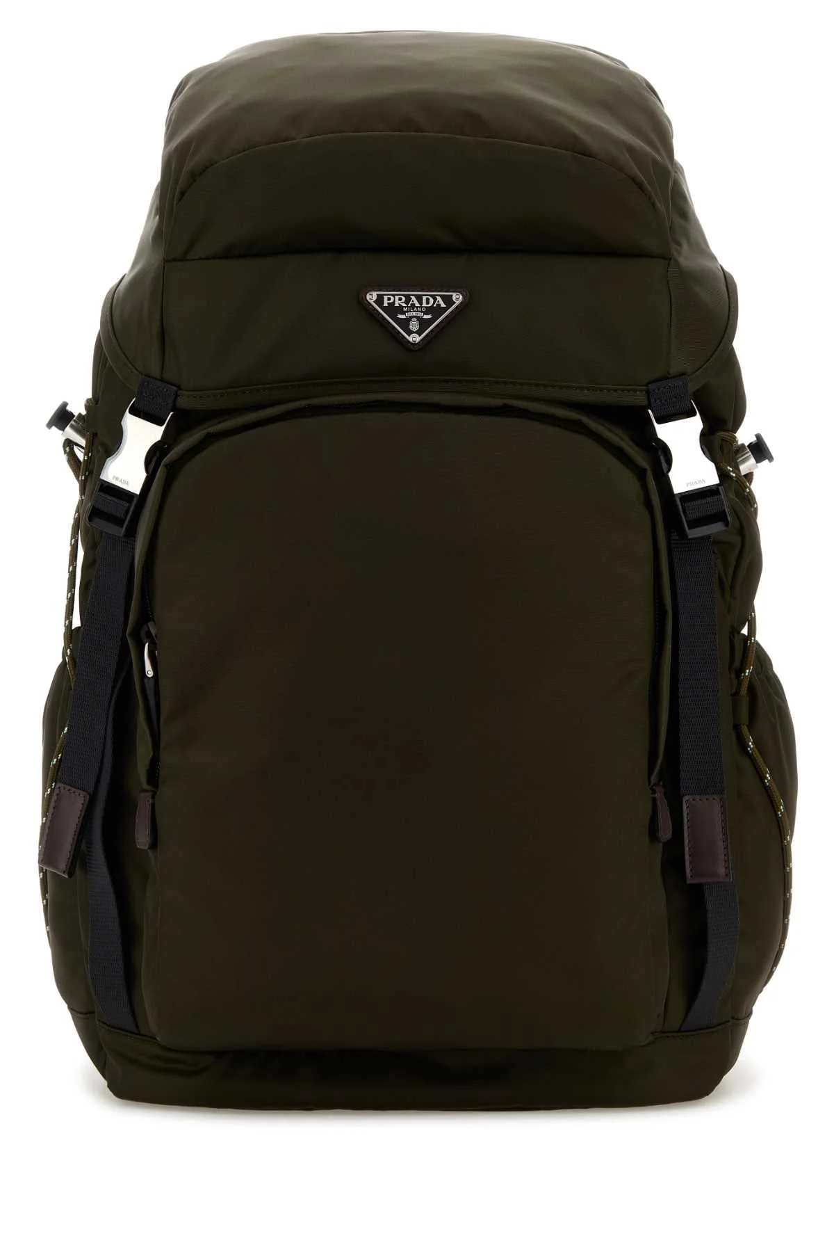 Prada Men Olive Green Canvas Backpack - 1