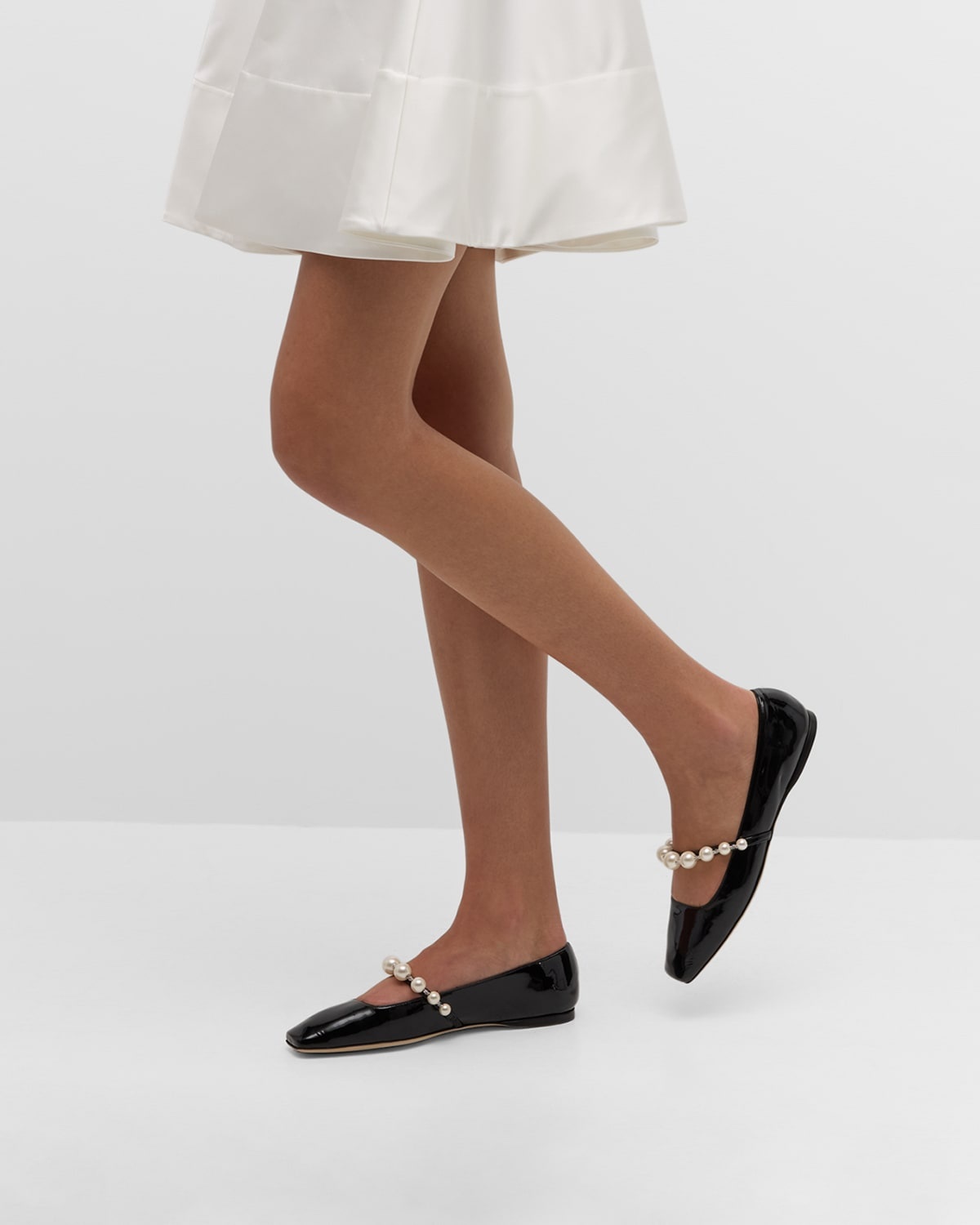Ade Pearly-Strap Patent Ballerina Flats - 2