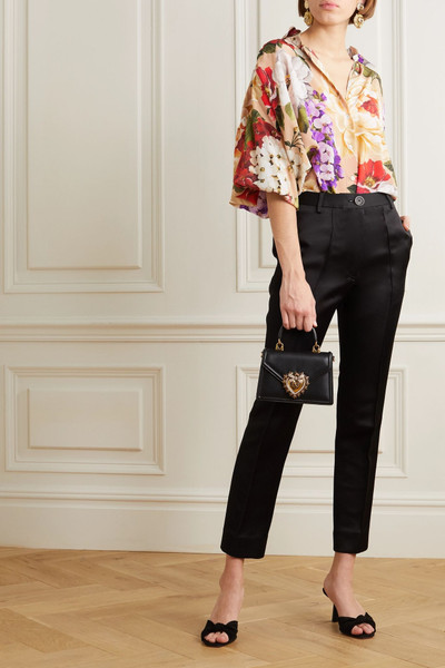 Dolce & Gabbana Floral-print silk blouse outlook