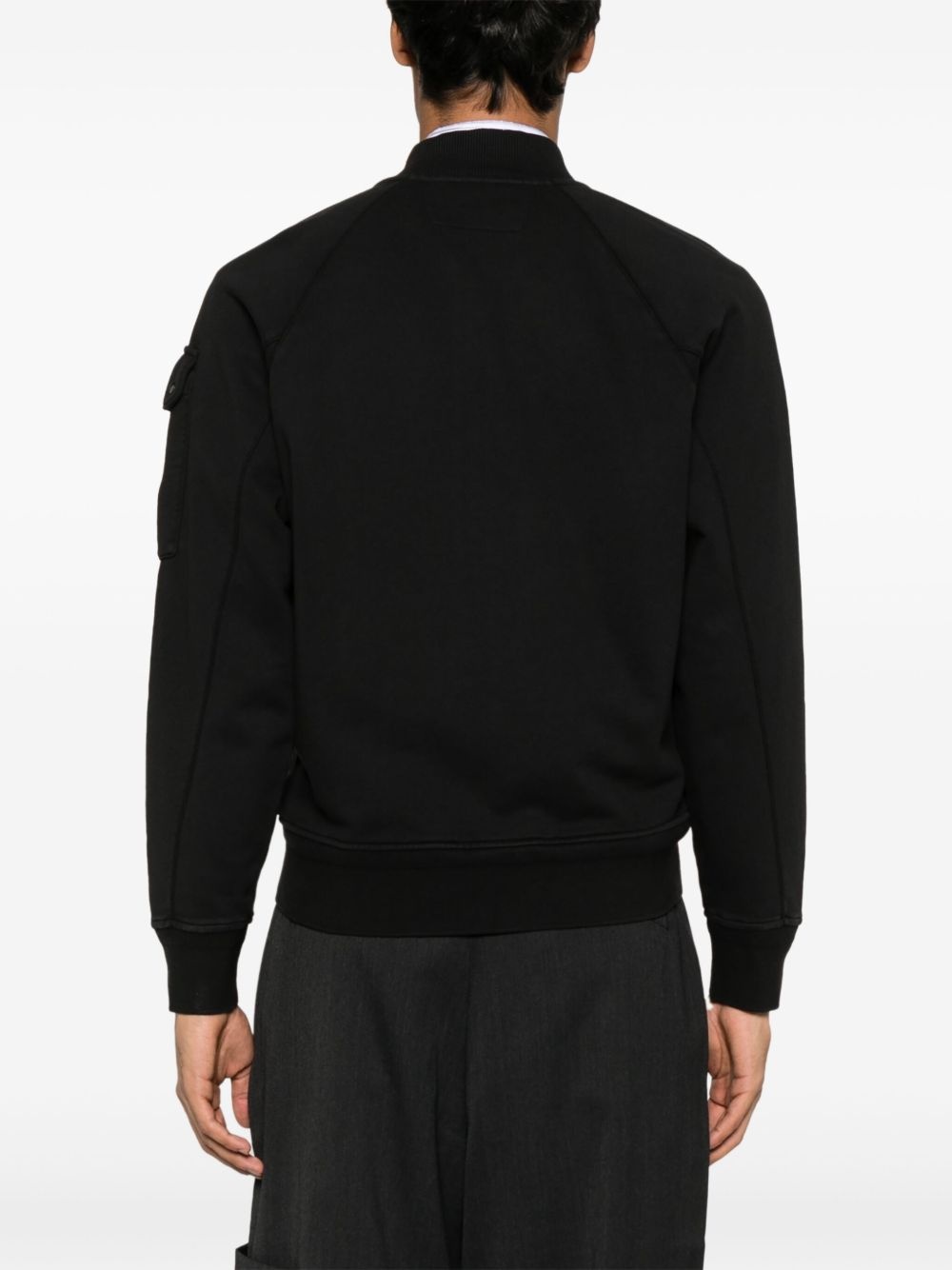 zip-up cotton sweatshirt - 4