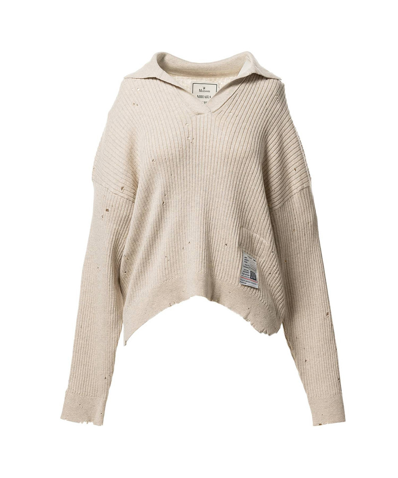 Distressed Knit Skipper Sweater 23