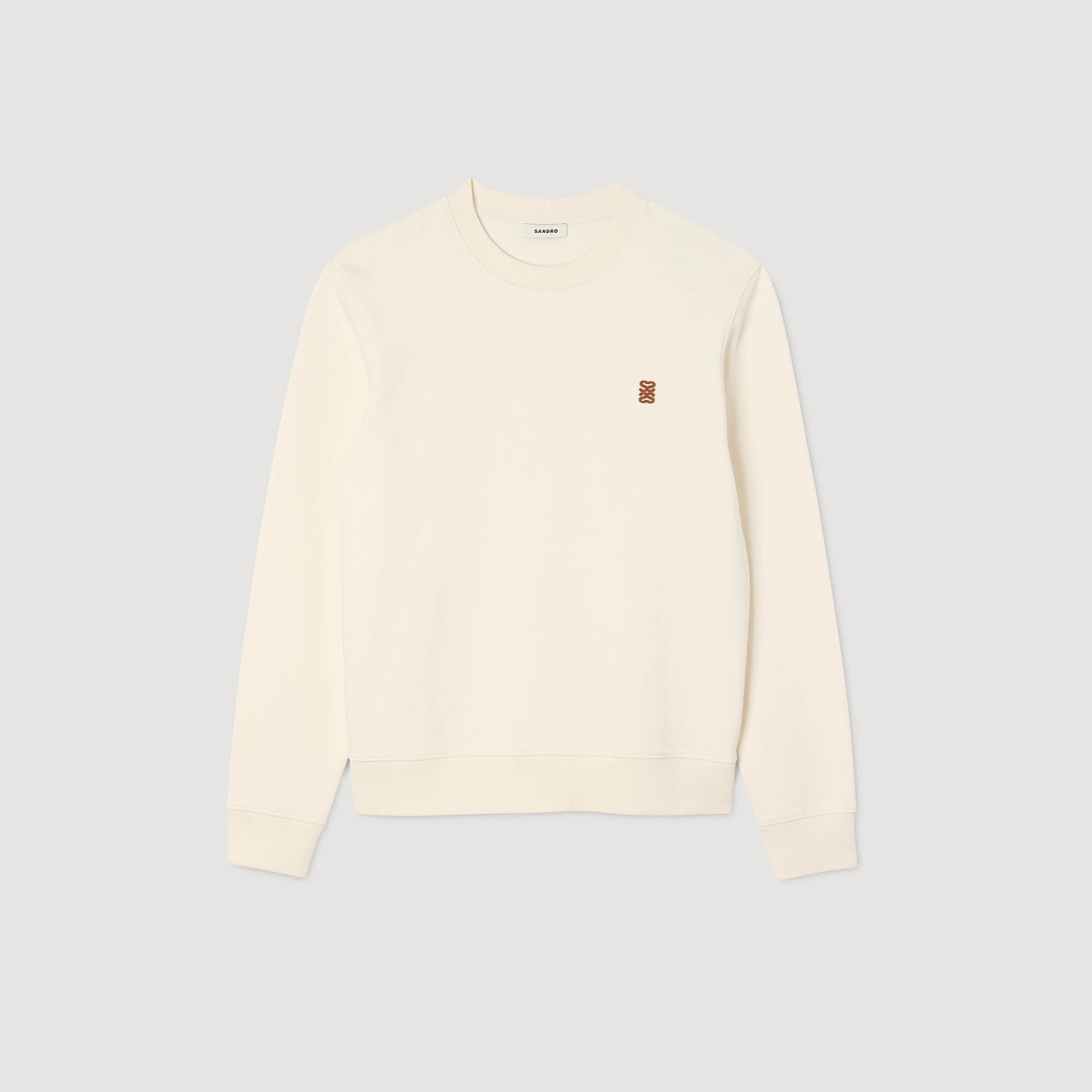 OVERSIZED SWEATSHIRT WITH LEATHER PATCH - 6