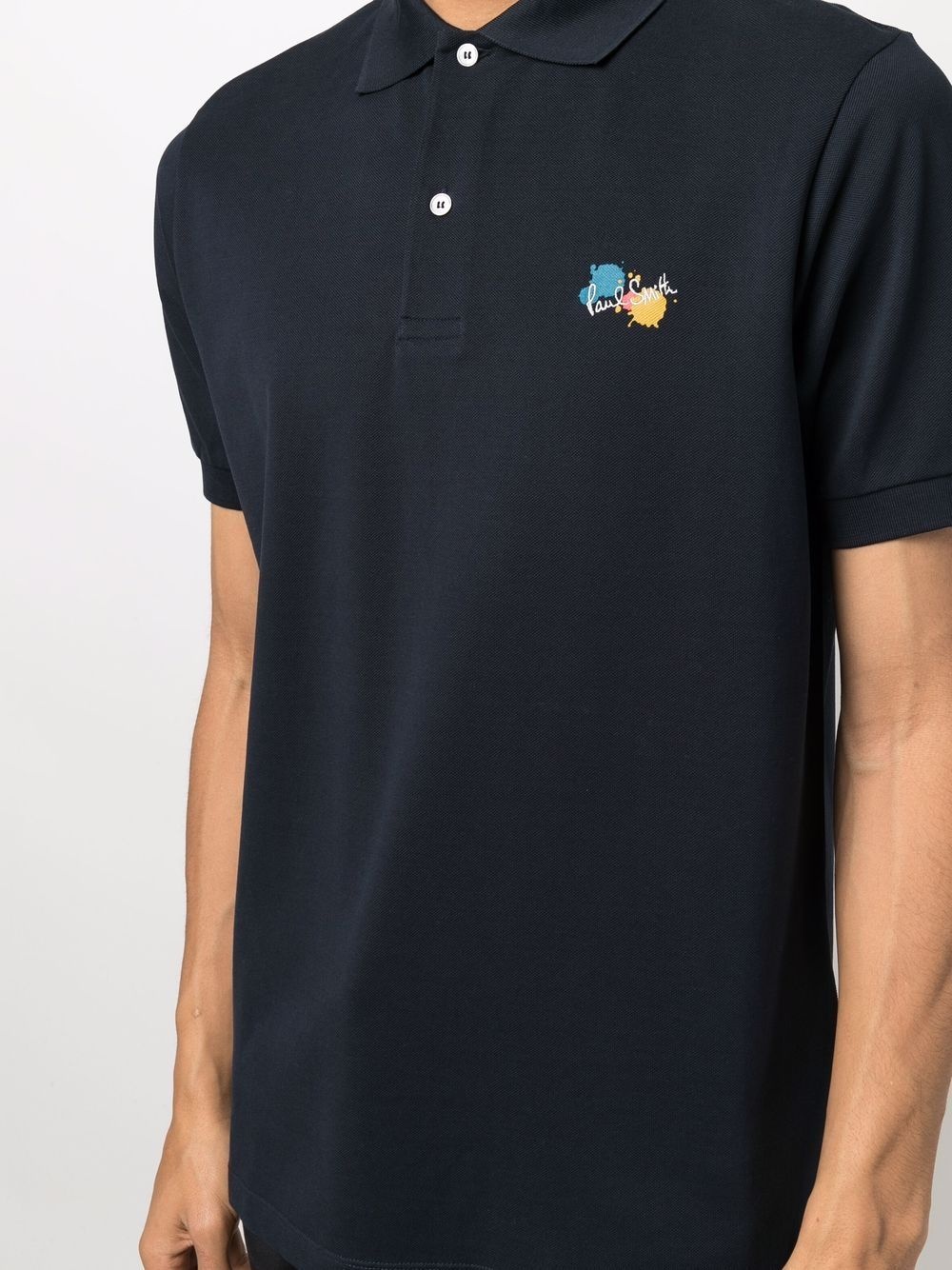 Paint Splatter logo-print polo shirt - 5