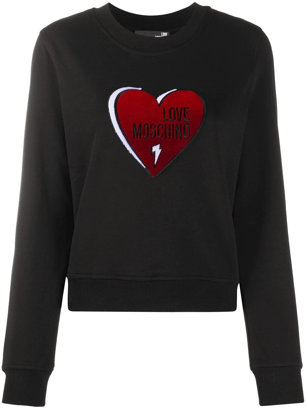 heart patch sweatshirt - 1