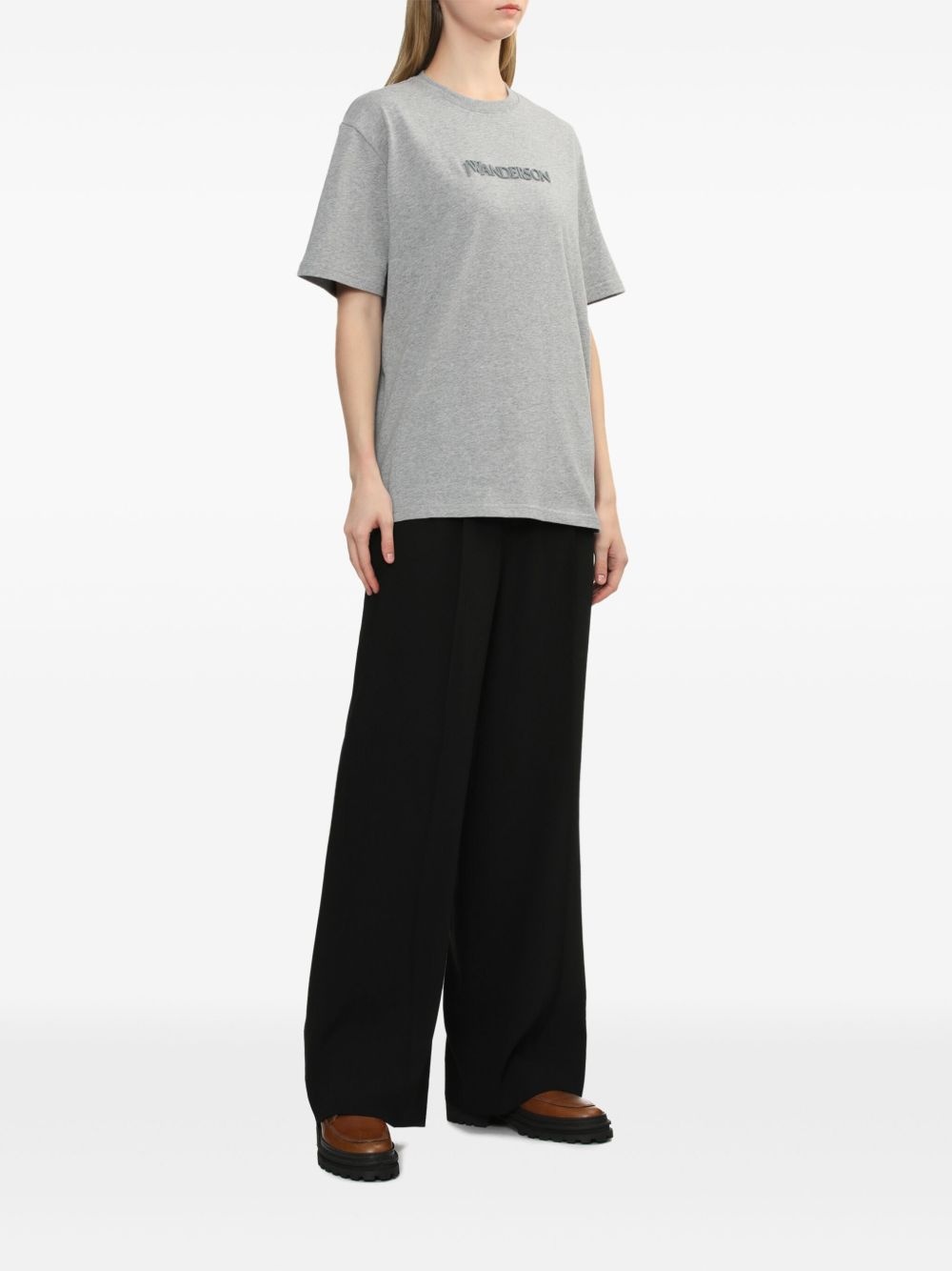 logo-embroidered T-shirt - 2