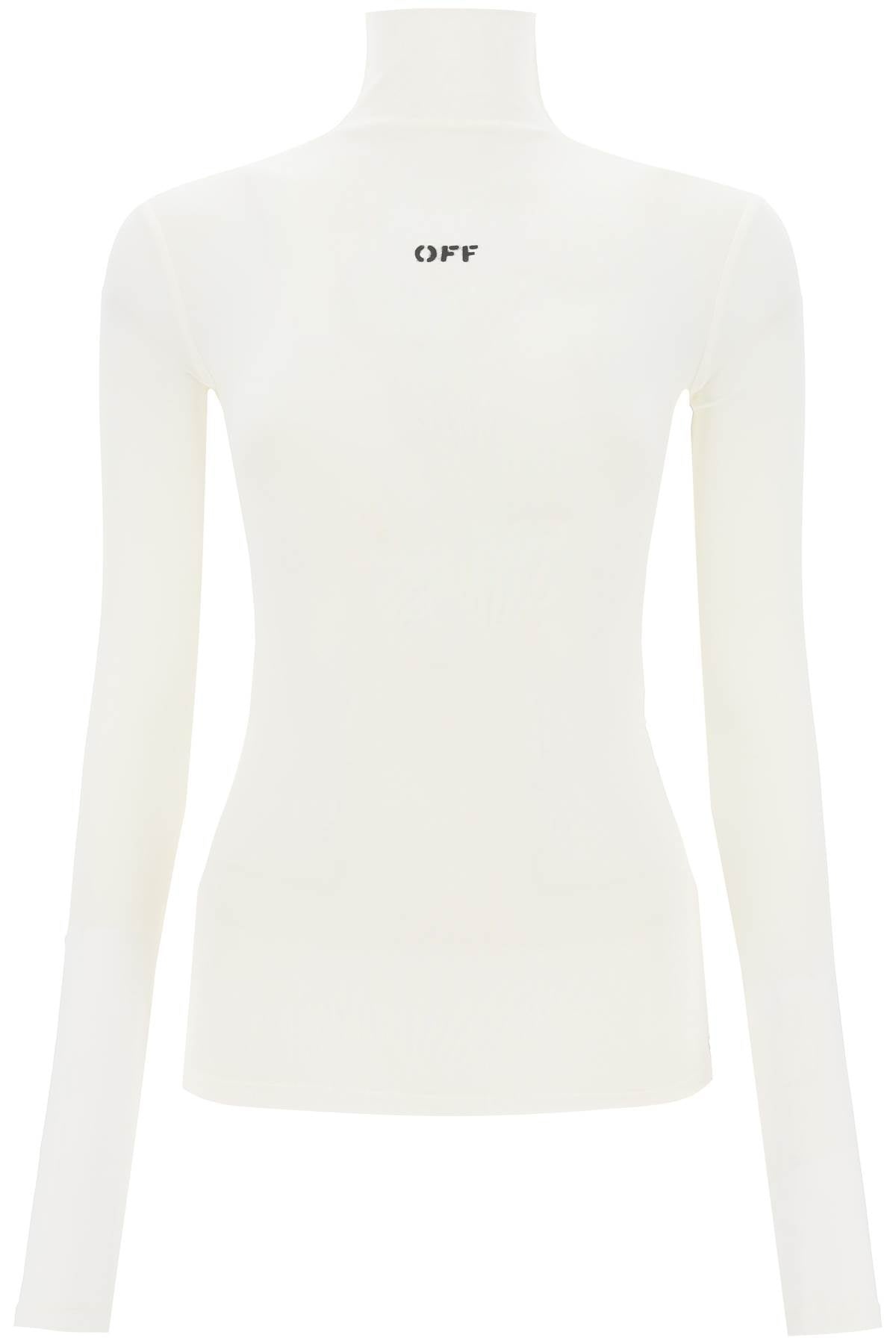 Off-White Funnel-Neck T-Shirt With Off Logo Women - 1