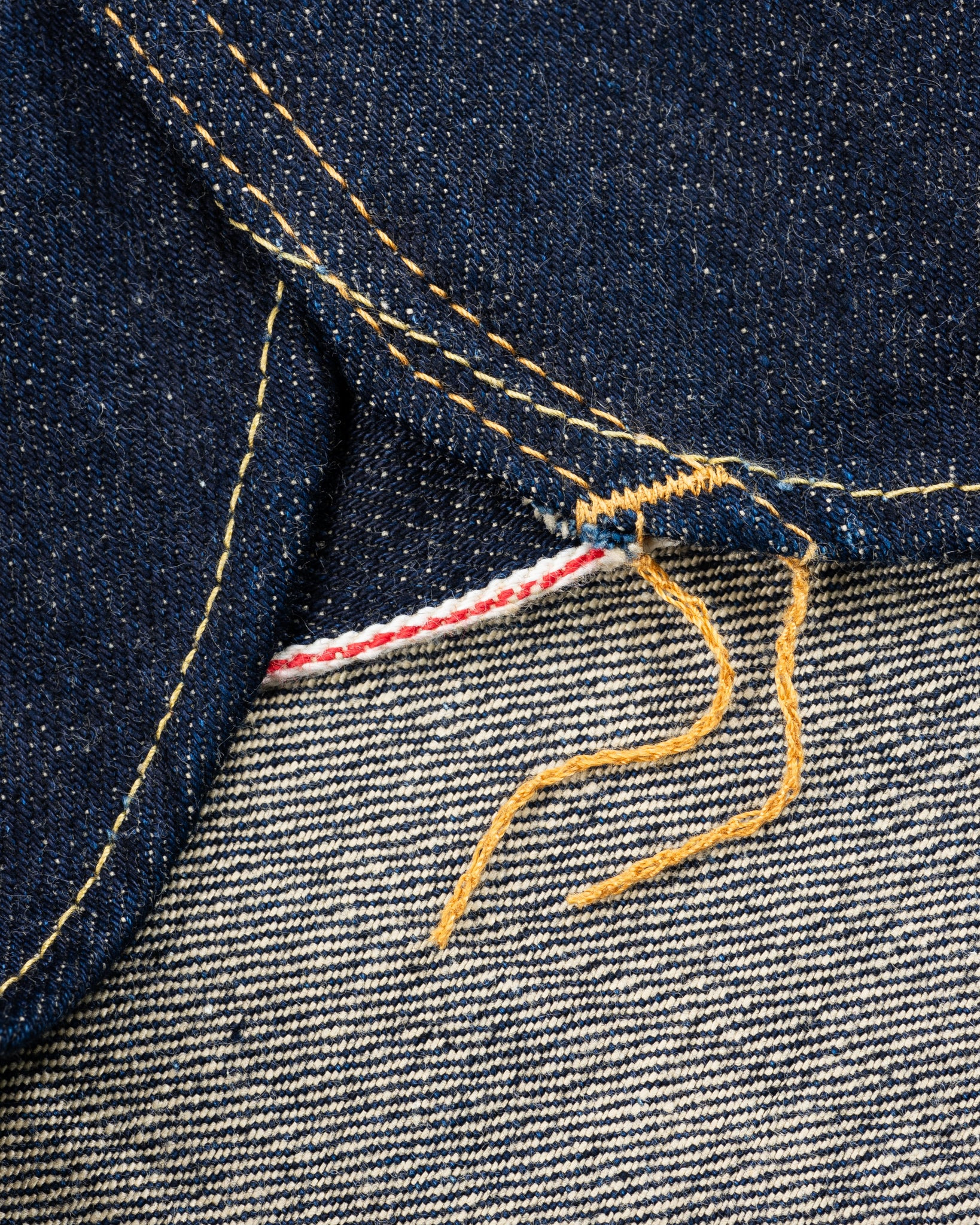 IHSH-292-IND 18oz Vintage Selvedge Denim CPO Shirt - Indigo - 14