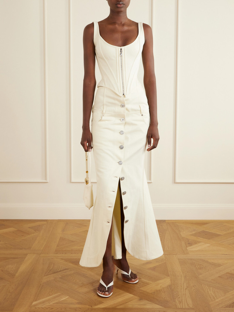 Wiederhoeft Zip Denim Corset outlook
