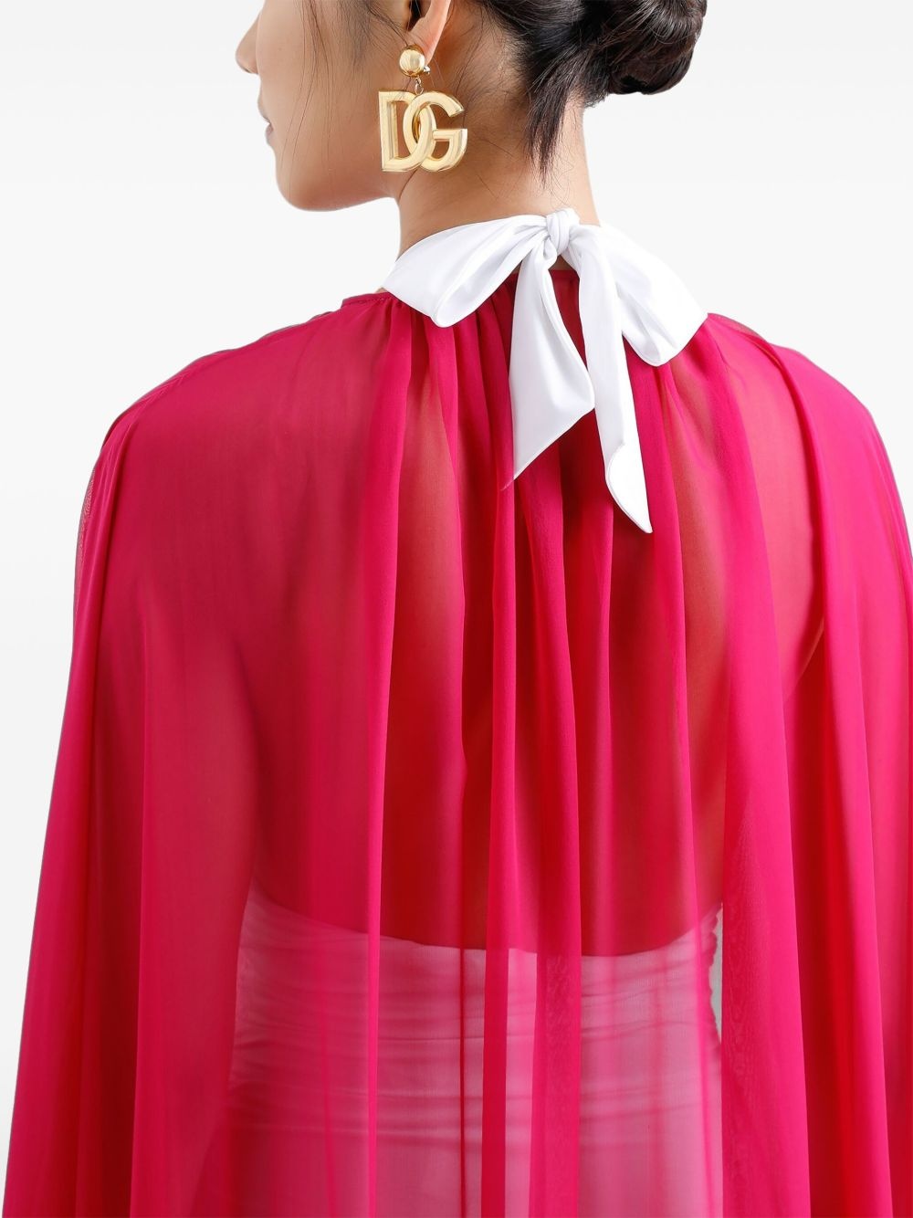 sheer kaftan dress - 6
