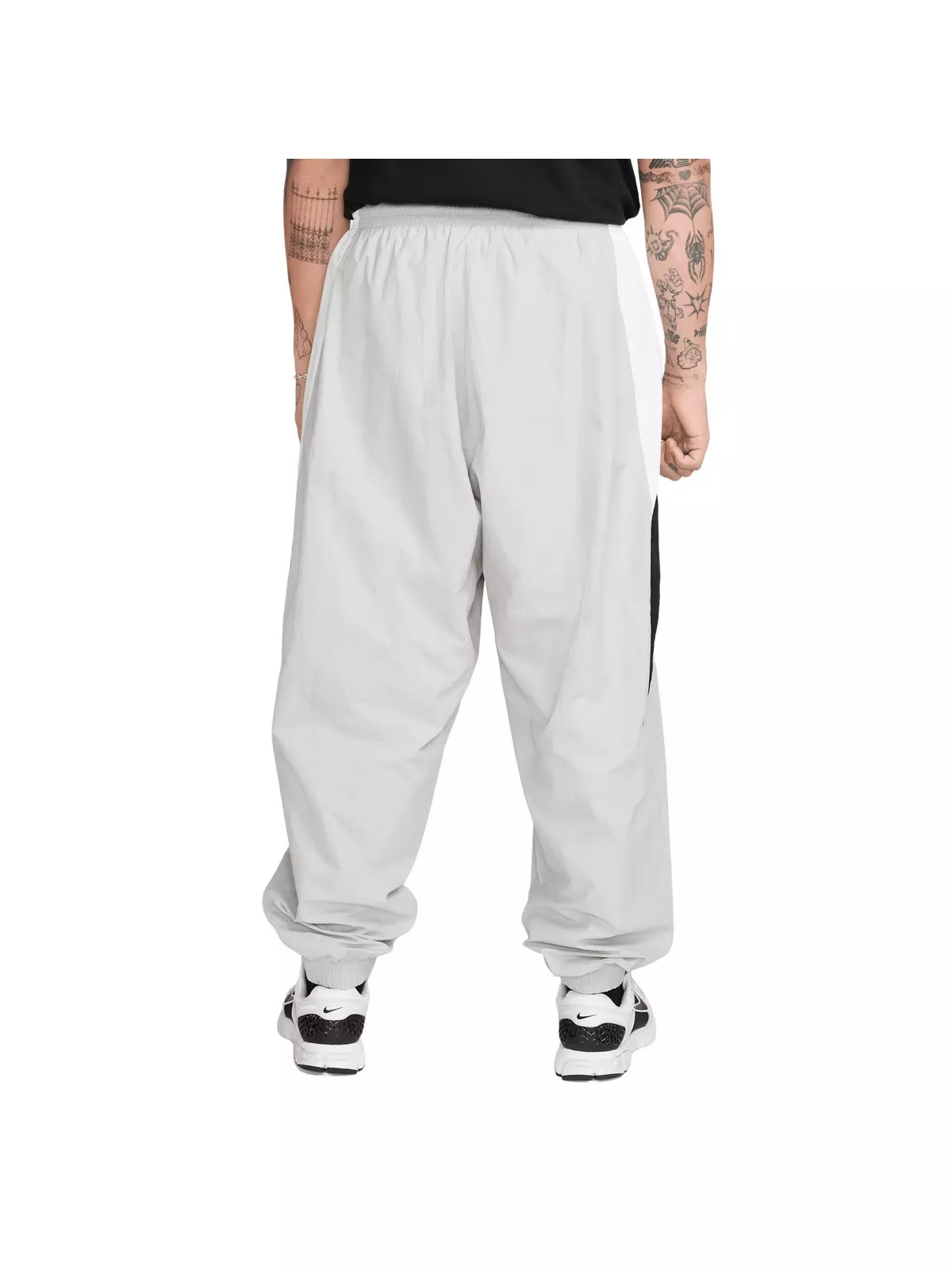 Men's Club Oversized Woven Track Pants -Grey - 2