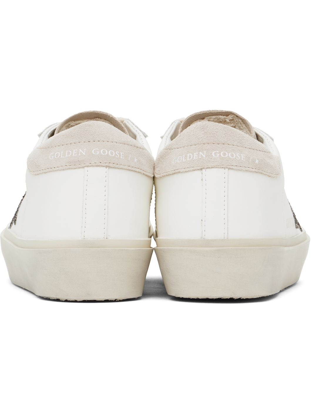 White & Beige Hi Star Sneakers - 2