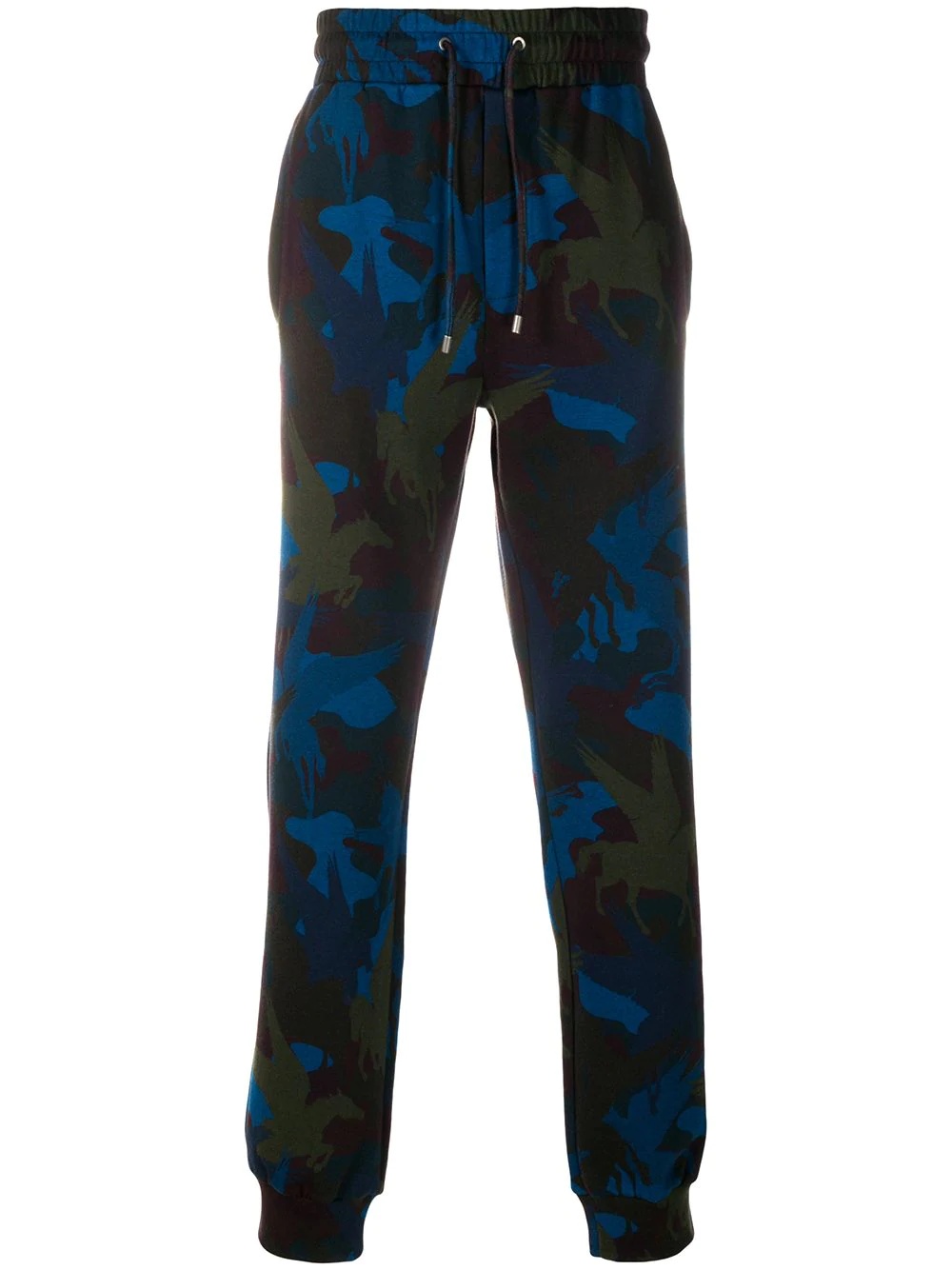 Pegasus print track trousers - 1