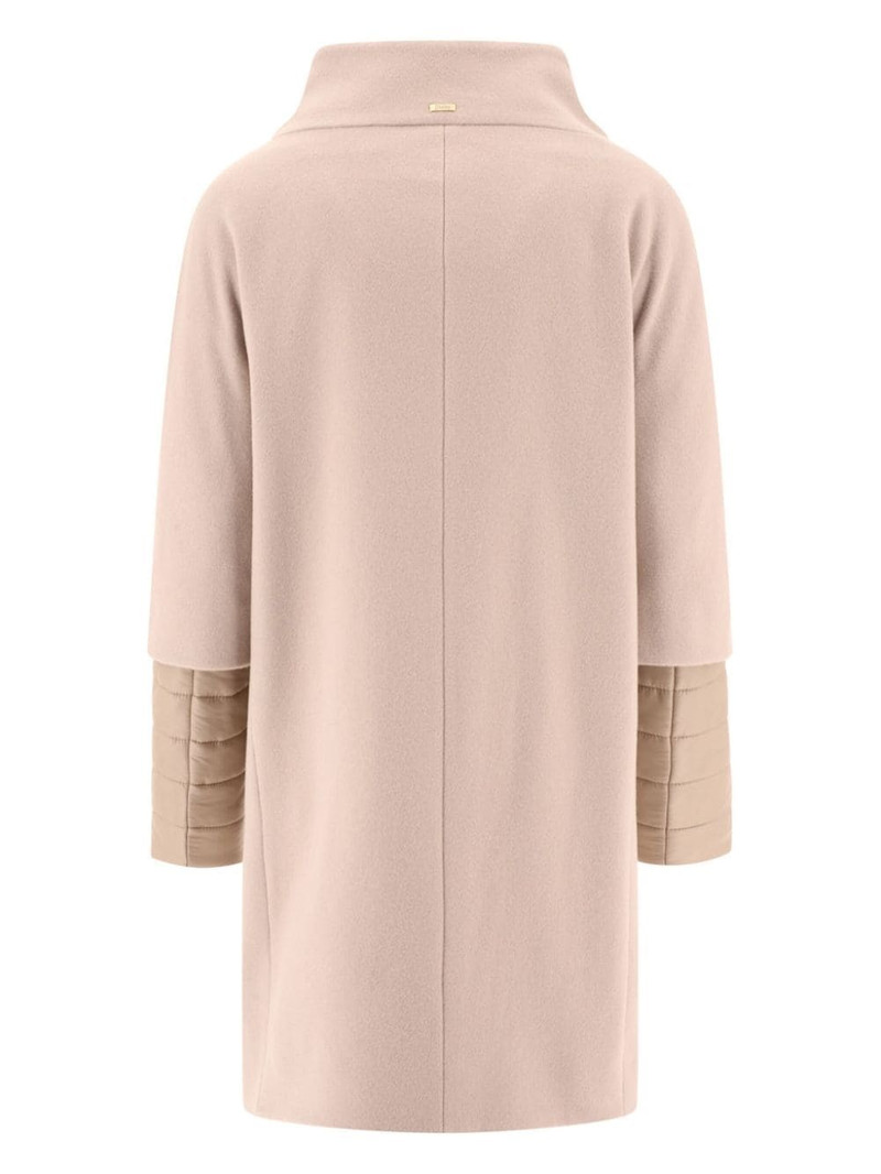 Herno zip-up virgin wool coat outlook