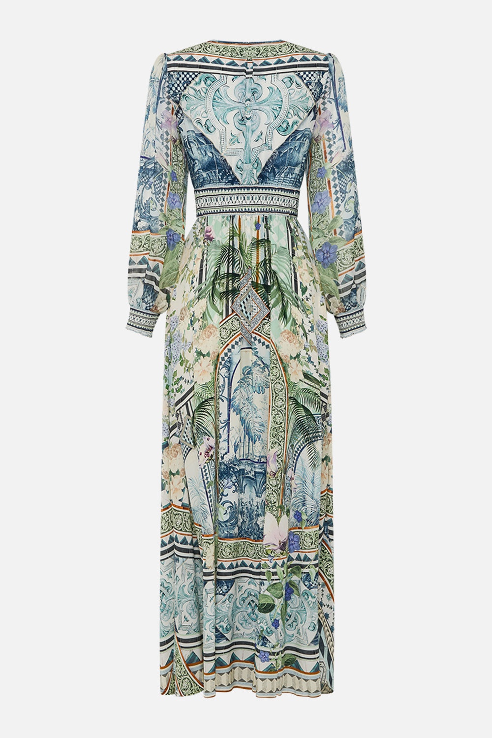 BUTTON DRESS WITH SHAPED WAISTBAND - 7