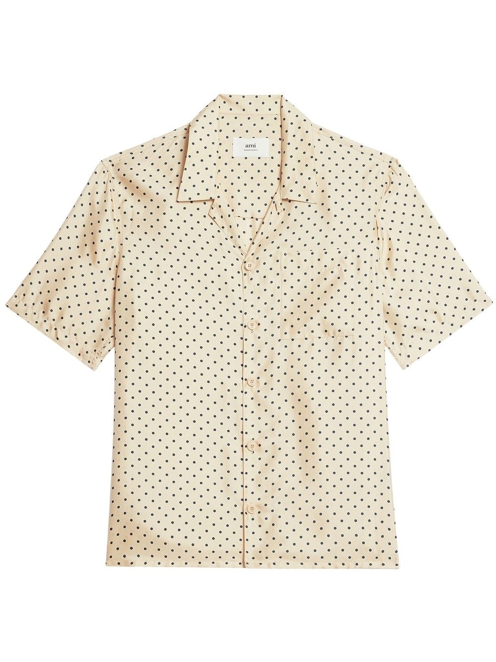 polka-dot print short-sleeve shirt - 1