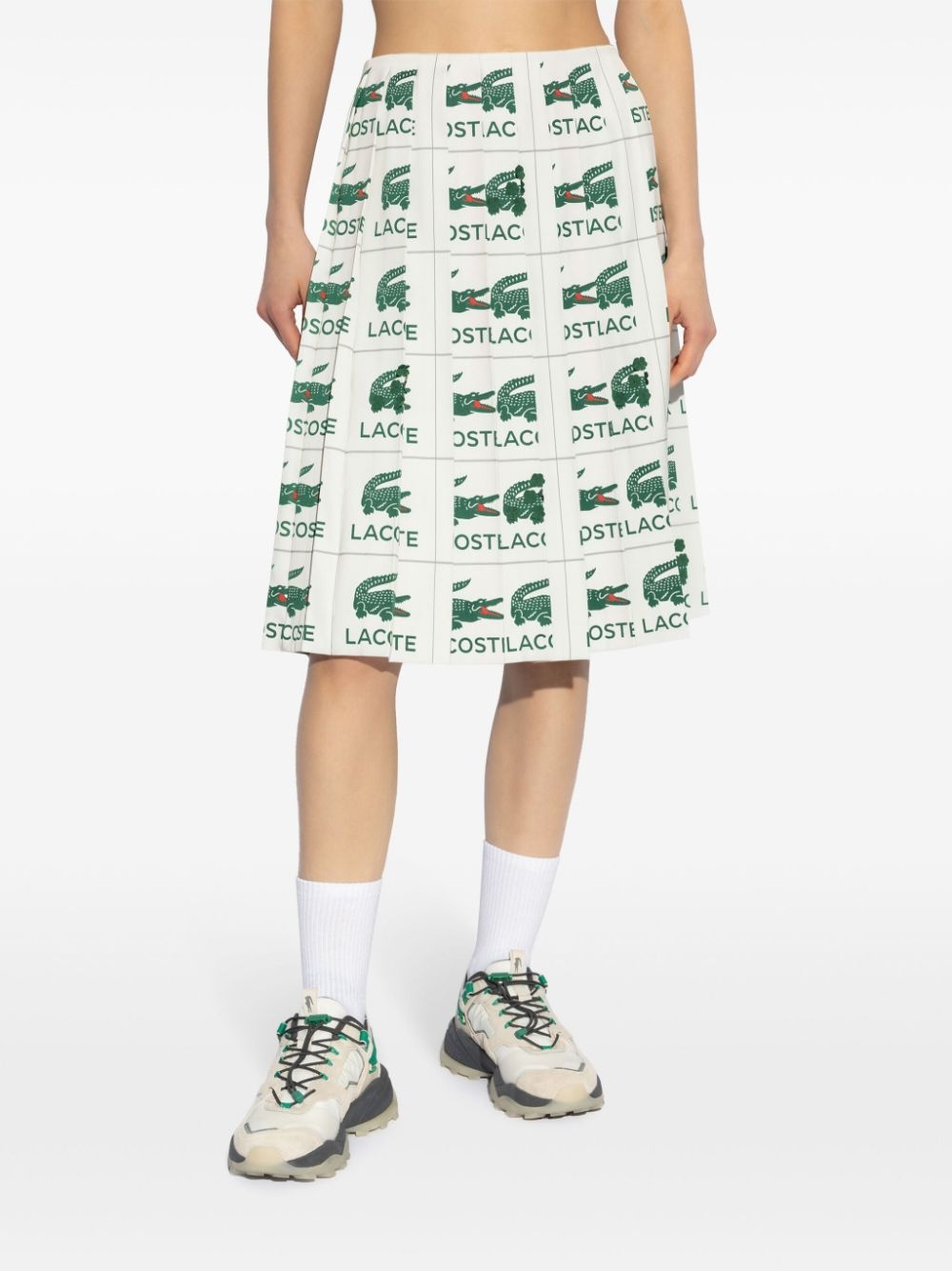 embroidered pleated skirt - 3
