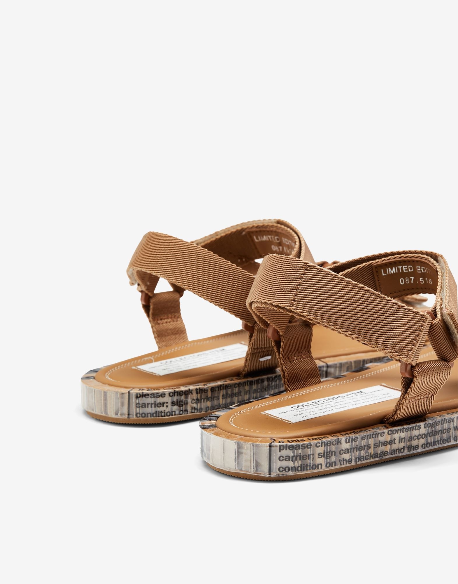 Strapped leather sandals - 4