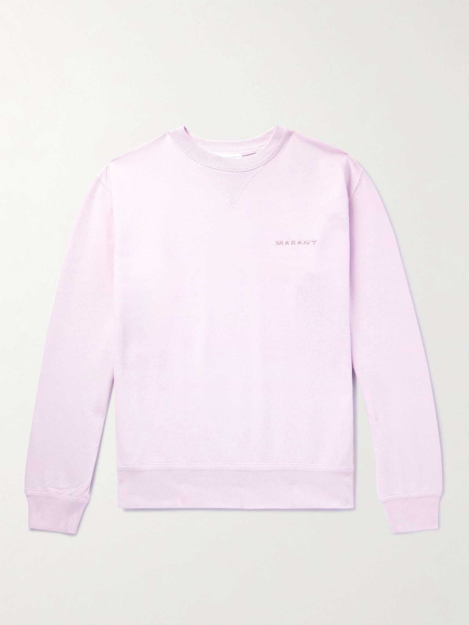 Mikis Logo-Embroidered Cotton-Blend Jersey Sweatshirt - 1
