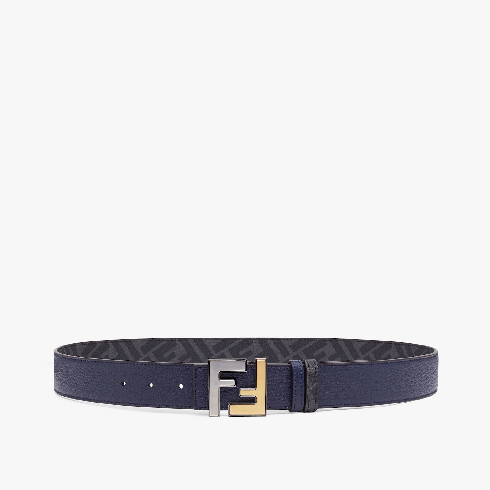 Blue leather belt - 1