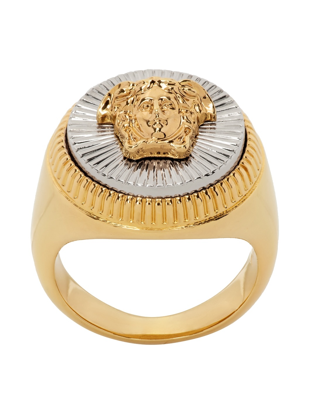 Gold & Silver Medusa Ring - 1