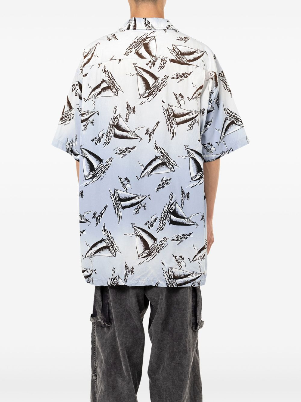 Maison Mihara Yasuhiro Men Graphic Print Shirt - 2