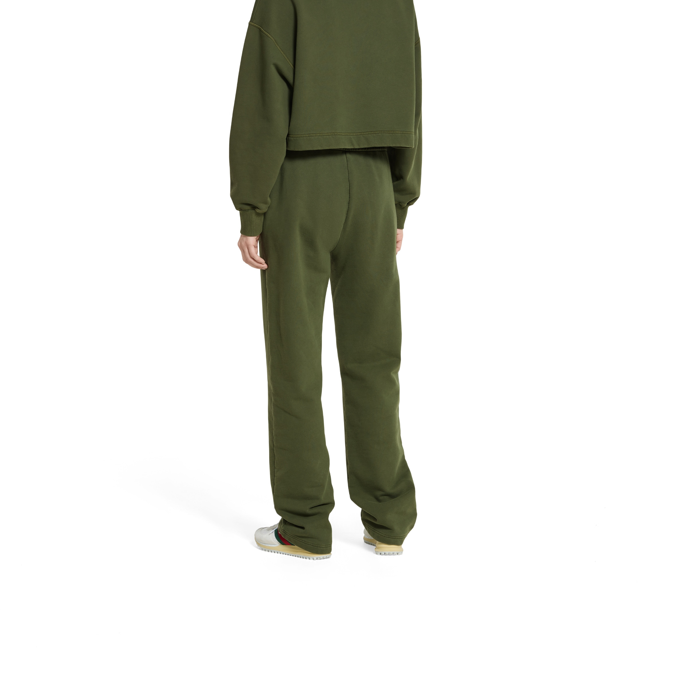 Cotton jersey leisure pants with embroidery - 4