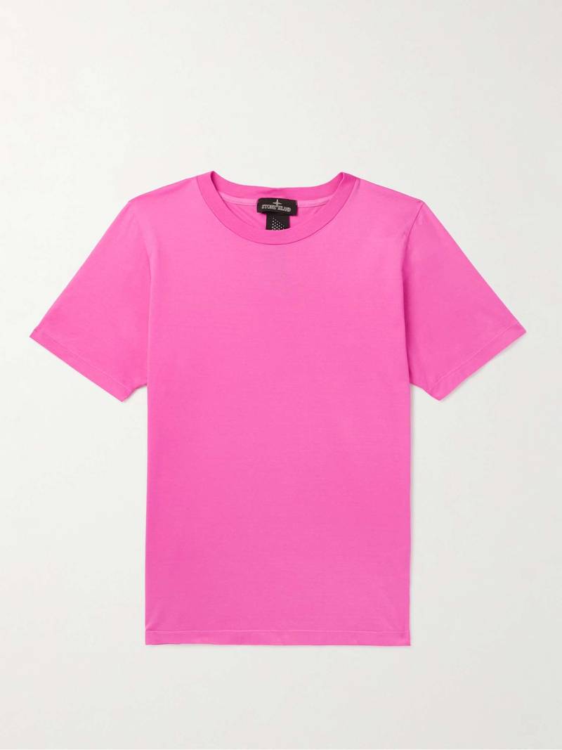 Garment-Dyed Printed Cotton-Jersey T-Shirt - 1