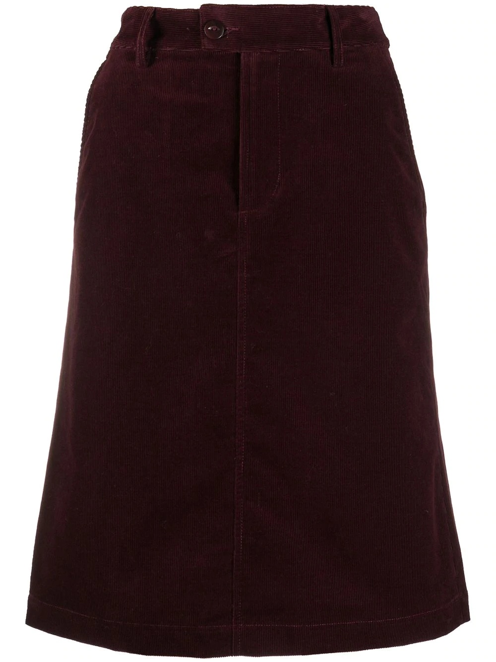 high-waisted midi skirt - 1