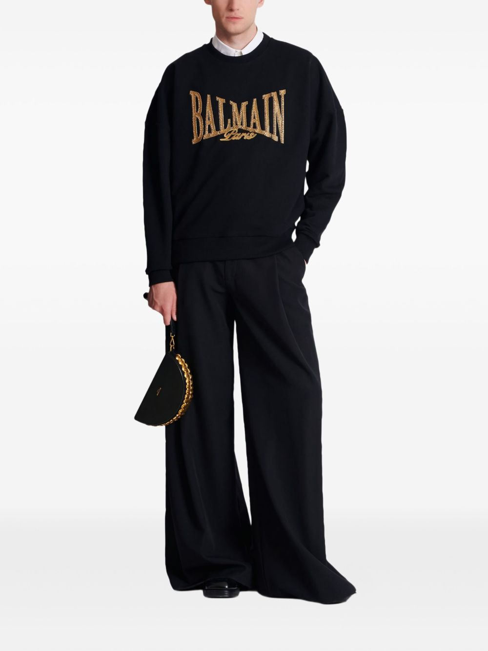 embellished-logo sweatshirt - 2