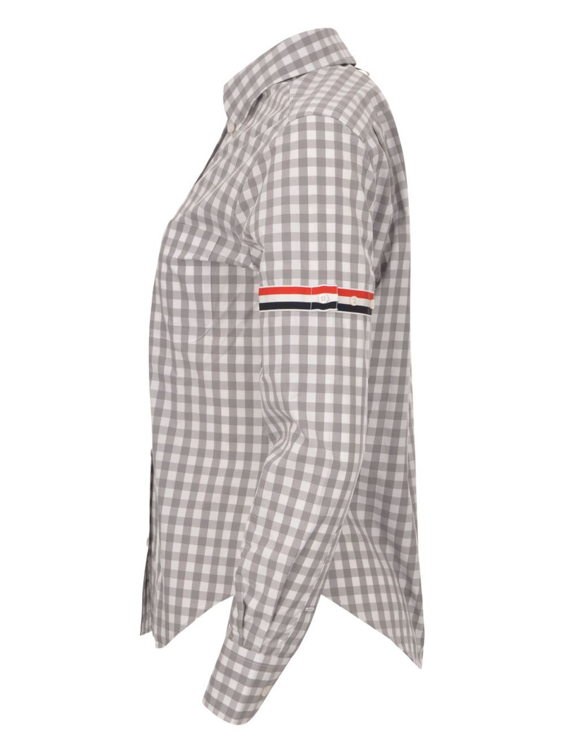 Thom Browne gingham check armbands shirt outlook