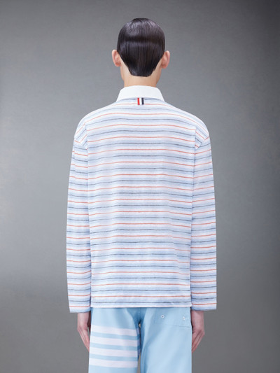 Thom Browne Linen Jersey Rugby Polo outlook