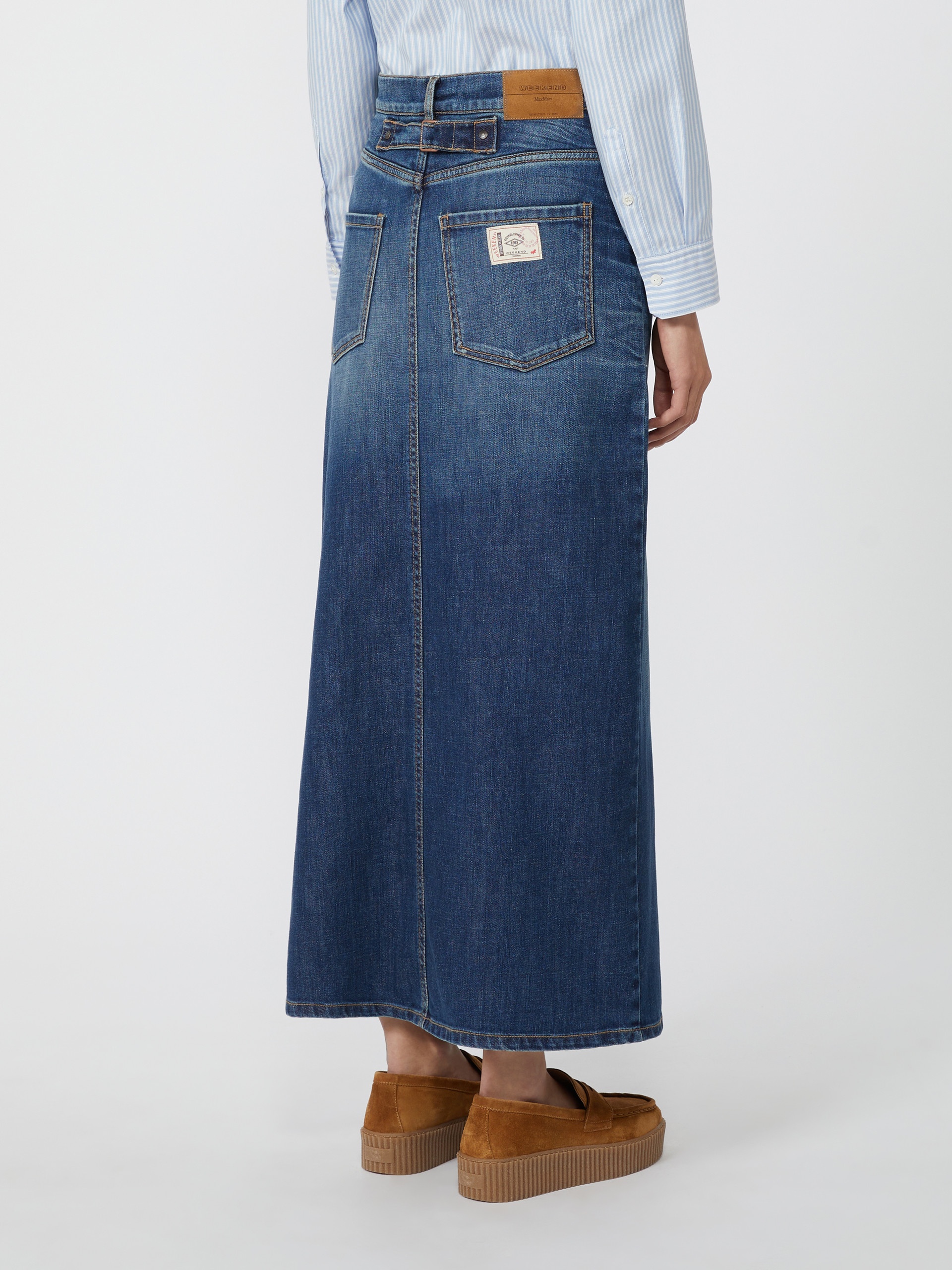 ZARELIA Denim 5-pocket skirt - 4