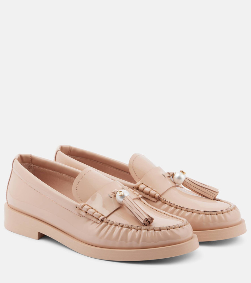 Addie embellished patent leather loafers - 1