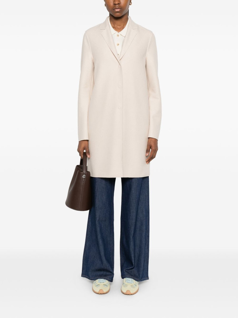 Harris Wharf London button coat outlook