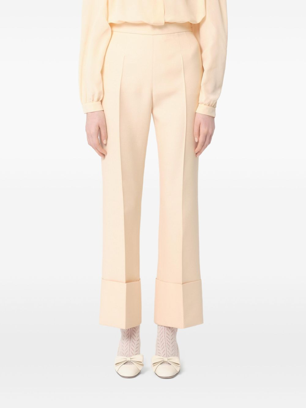 turn-up hem trousers - 3