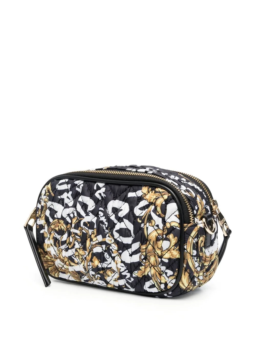 Barocco-print logo crossbody bag - 4