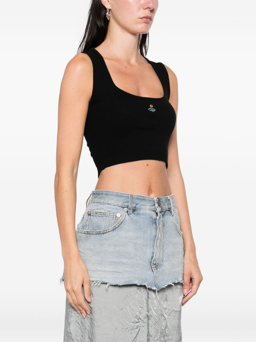 orb-embellished sleeveless top - 3