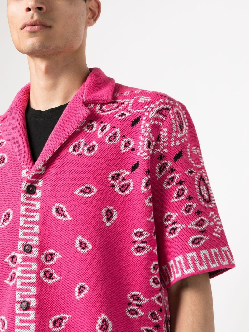 Bandana print short-sleeve shirt 5