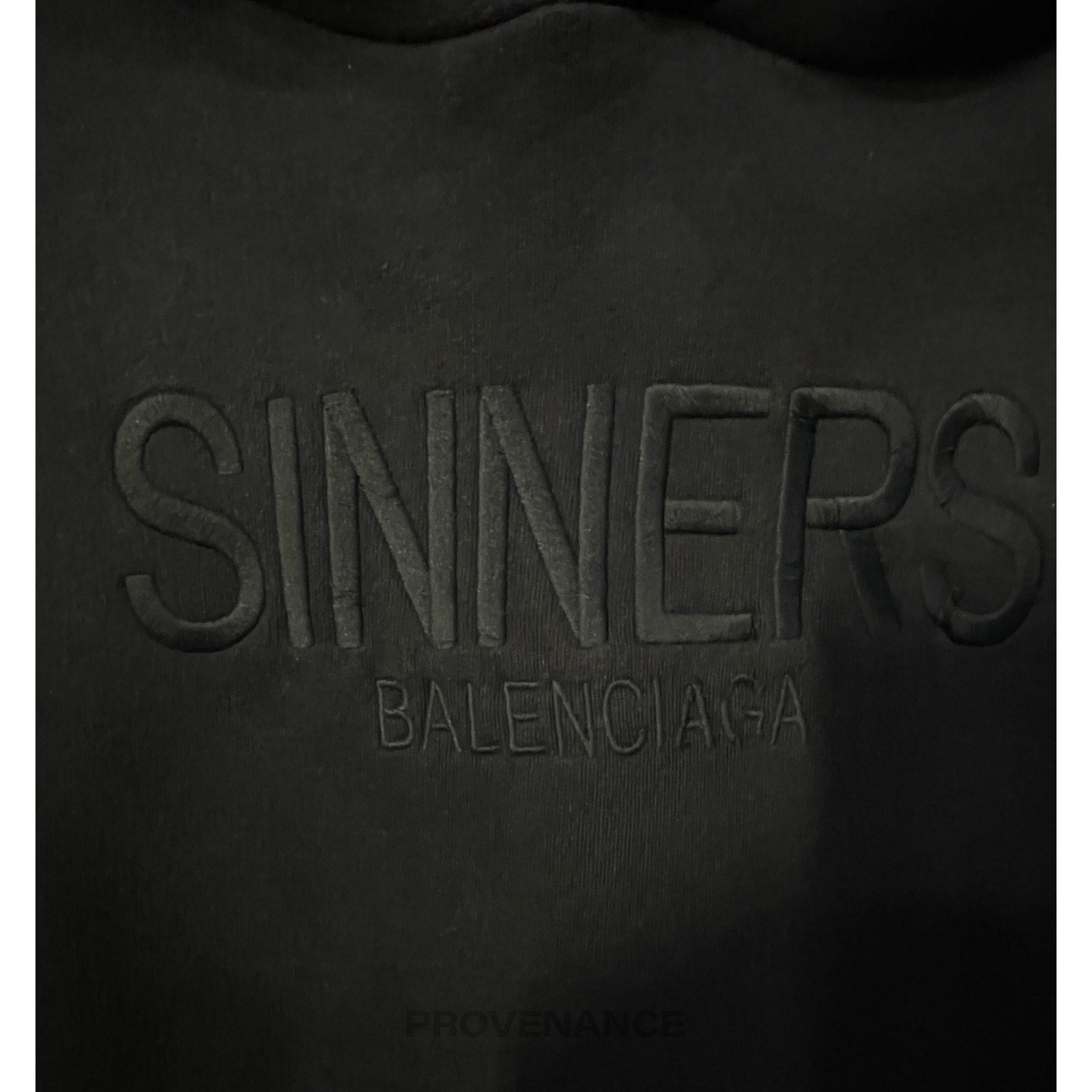 Balenciaga Sinners Hoodie - Black Fleece - 4