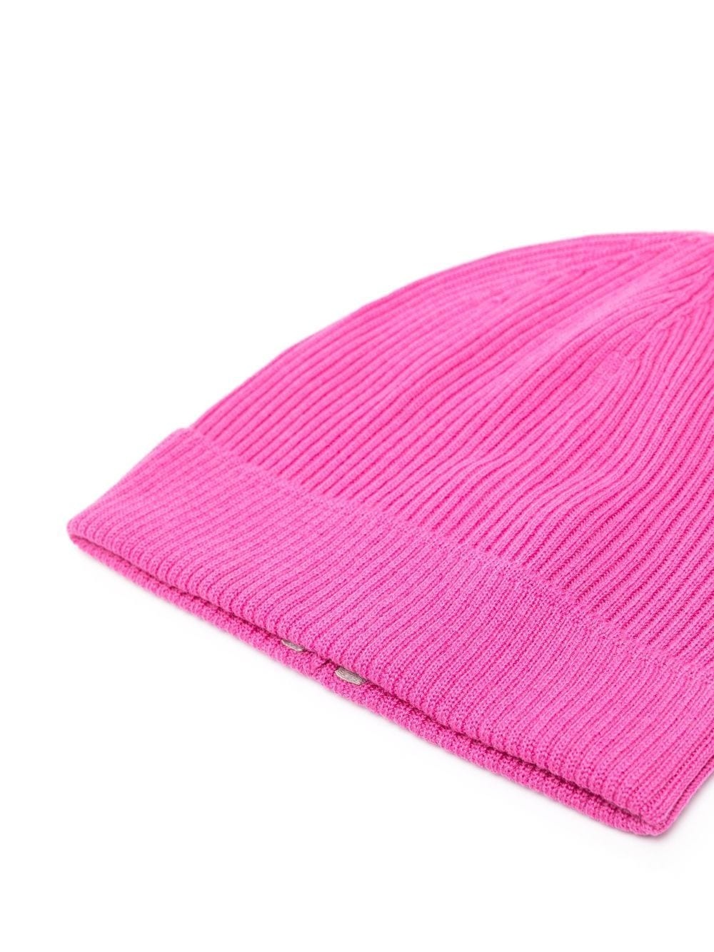 ribbed-knit wool beanie - 2