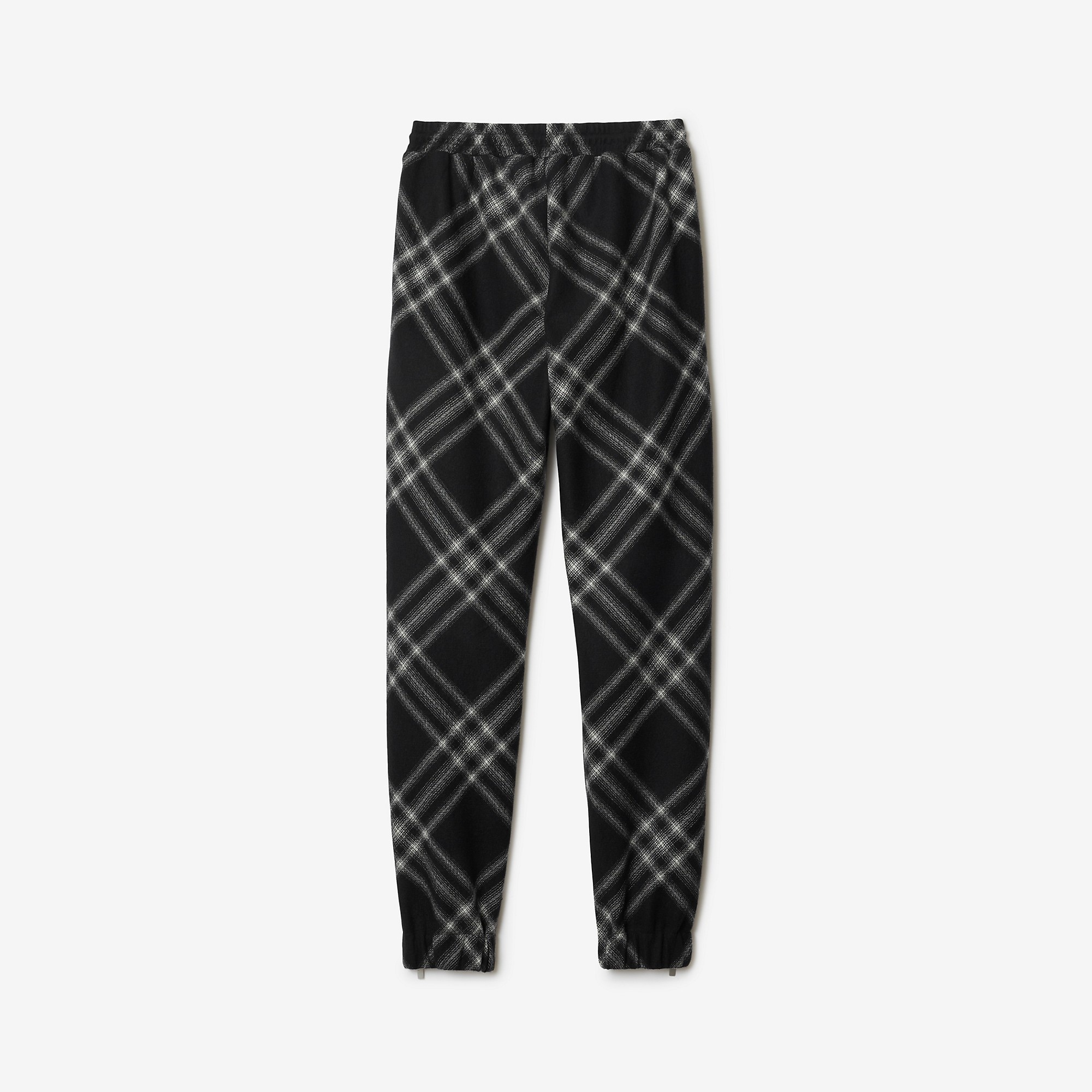 Check Wool Jogging Pants - 5