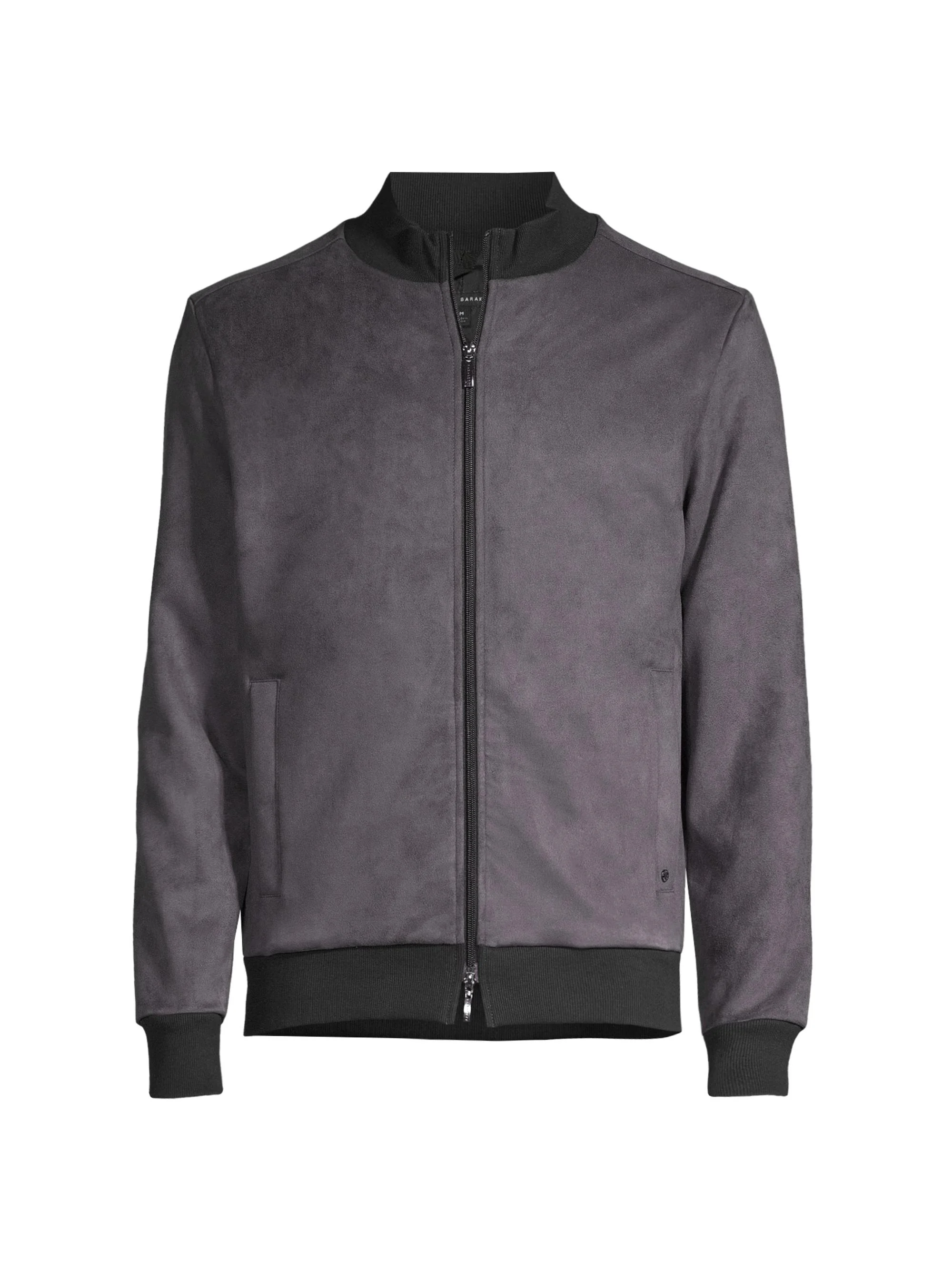 Men's Lachine Faux Suede Jacket - Black - 1