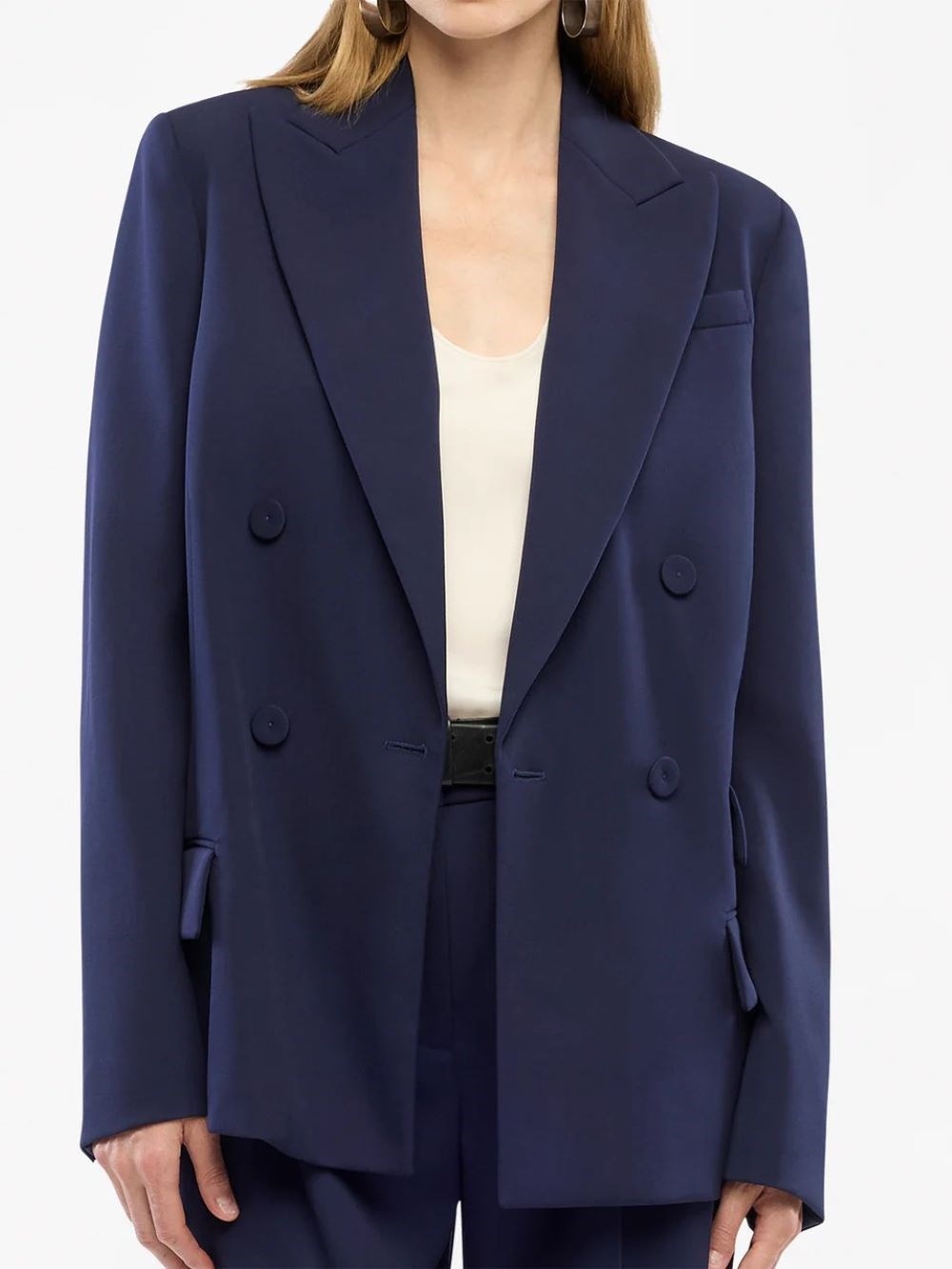 Relaxed Double Breasted Jacket - 4